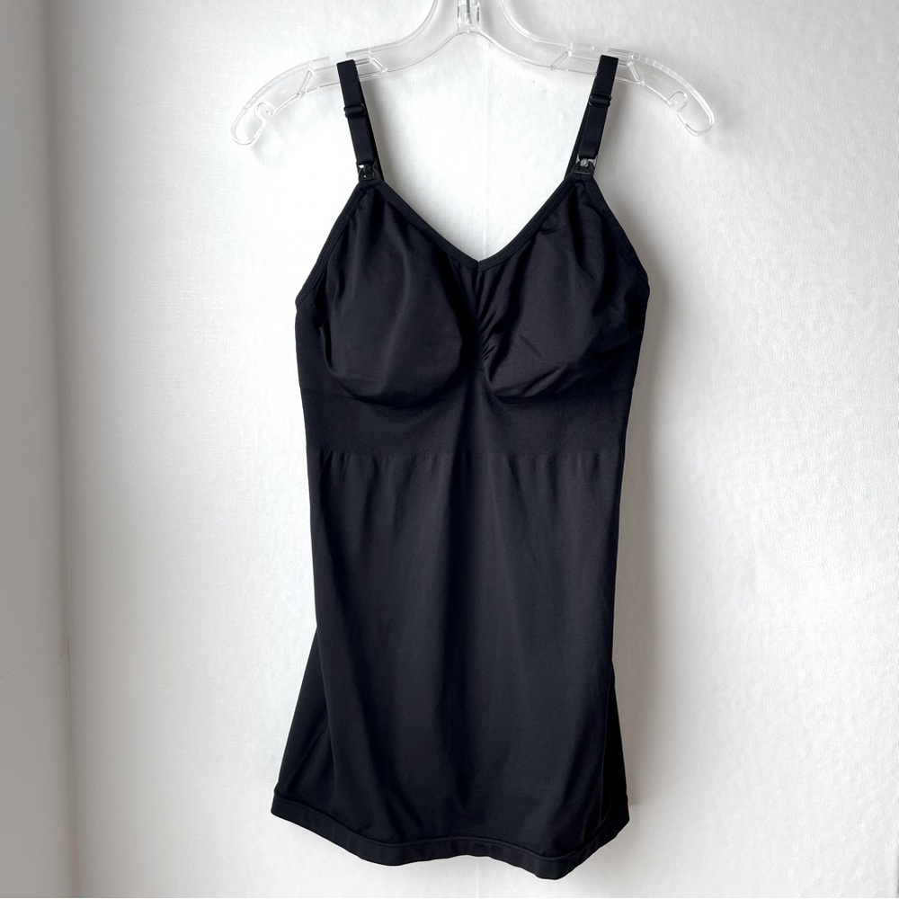 Nursing / Maternity / Post-Delivery Cami Black Adjustable Clip Straps Size 2XL